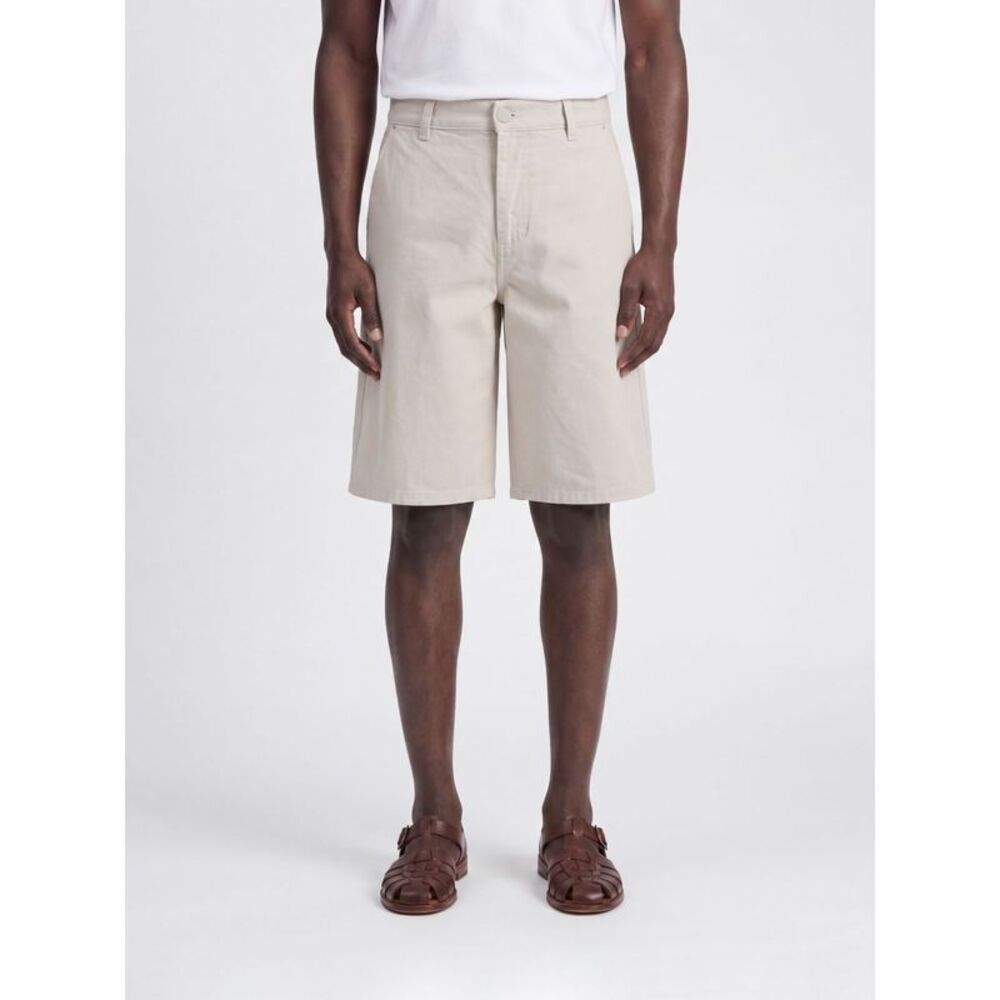 Straight Fit Cotton Bermuda Shorts Ami Paris With A Contrasting Logo